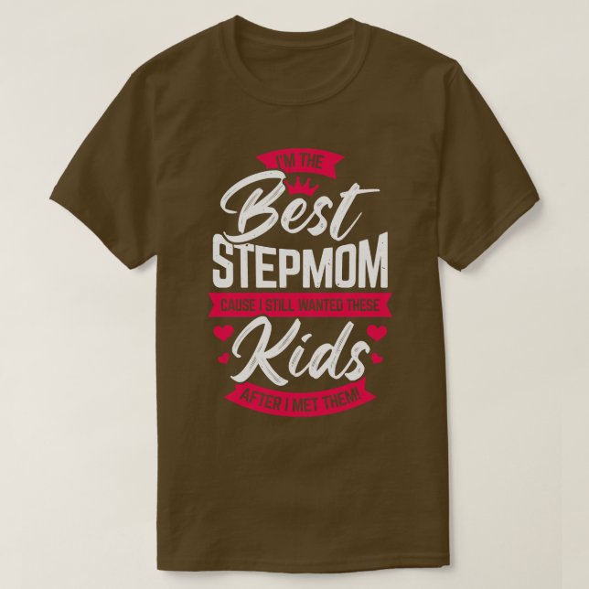 Im besten Stepmutterstiefmütterchen Mama Geschenk T-Shirt (Design vorne)