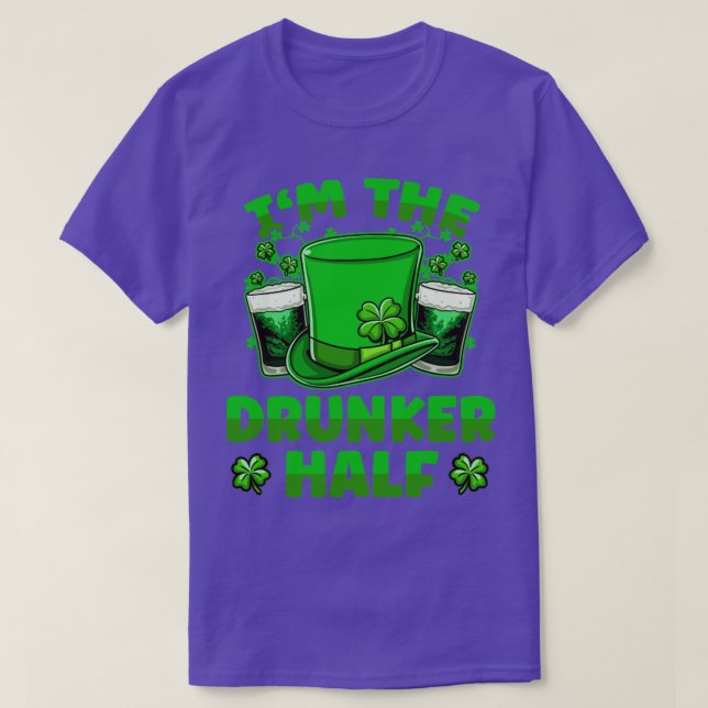 Im Betrunkeneren Bier trinken St Patricks Day2 T-Shirt (Design vorne)
