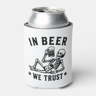 Im Bier vertrauen wir auf einen chillenden Skelett Dosenkühler