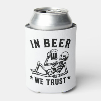 Im Bier vertrauen wir auf einen chillenden Skelett Dosenkühler