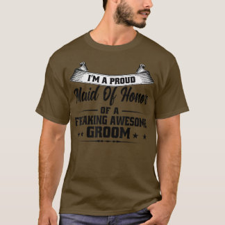 Im bin eine stolze Trauzeugin von Groom Bridesmaid T-Shirt