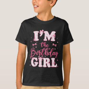 Im Birthday Girl Coquette Bow Birthday Family T-Shirt