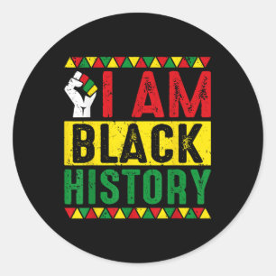 Im Black History Month African American History Ce Runder Aufkleber