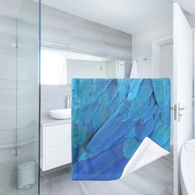 I'm blue - Macaw feathers Waschlappen (Von Creator hochgeladen)