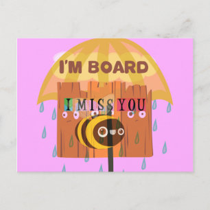 "I'm Board – Ich vermisse Dich: Ein spielerischer Postkarte