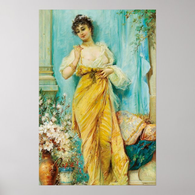 Im Boudoir von Hans Zatzka - Poster (Vorne)