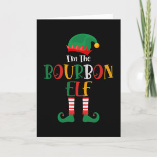 Im Bourbon-Elfen-Passenden Weihnachten Karte