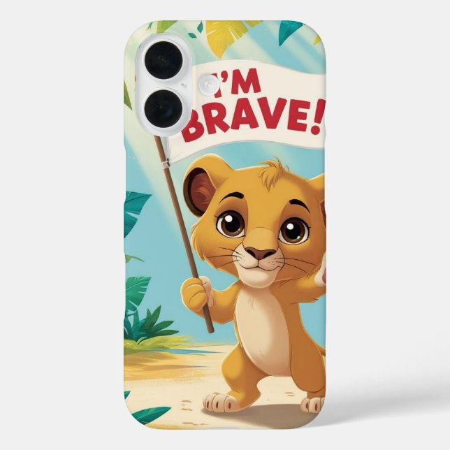 "I'm Brave!" with a Cute Puppy Case-Mate iPhone Hülle (Rückseite)