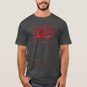 Im Breaking Apart Retro Computer Schriftart Hal 90 T-Shirt