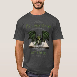 Im Buch Dragon kein Wurmbuch Liebhaber lesen Fu T-Shirt