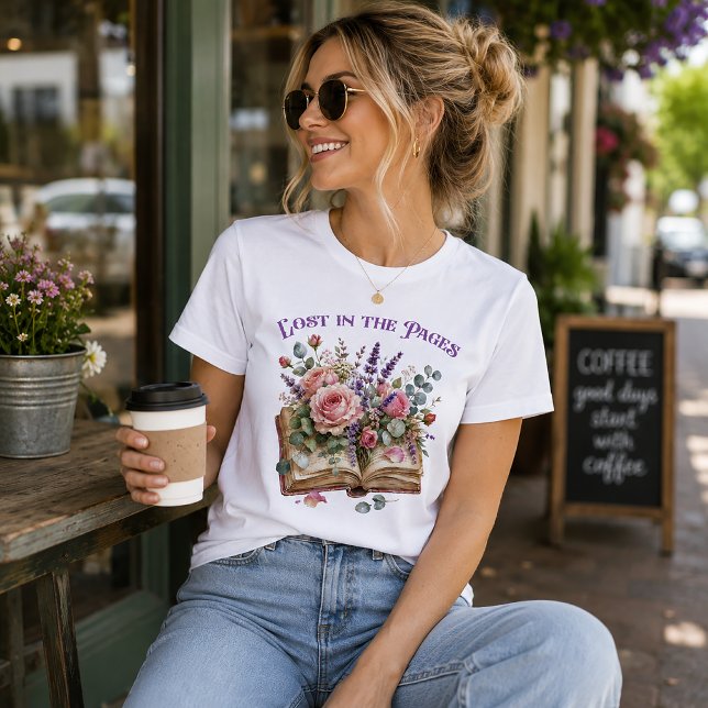 Im Buch mit Rosen verloren Tri-Blend Shirt (Von Creator hochgeladen)