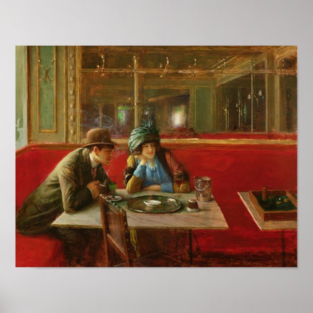 Im Café Poster (Vorne)