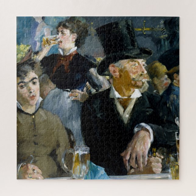Im Café von Manet Impressionist Malerei Puzzle (Vertikal)
