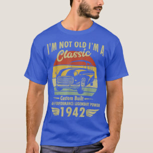Im Classic Car 80. Geburtstagsgeschenk 80 Jahre al T-Shirt