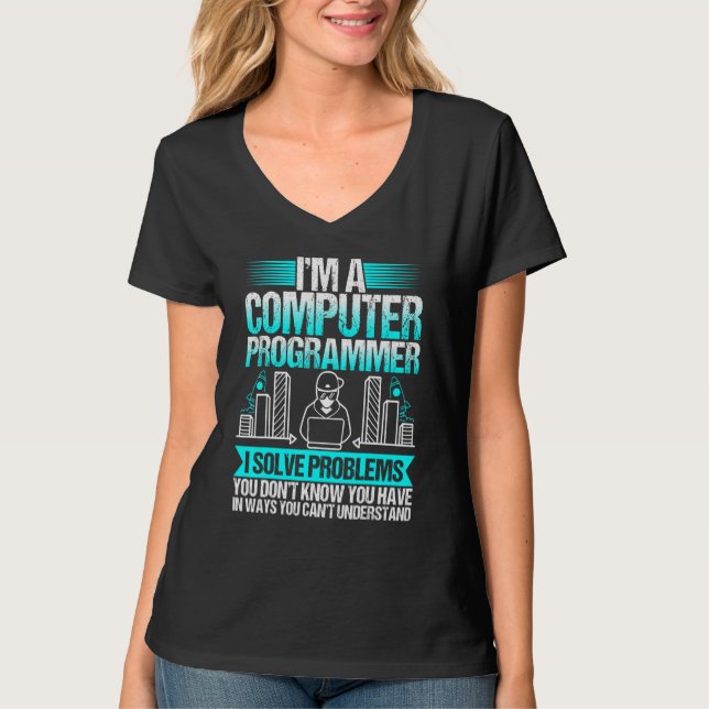 Im Computer-Programmierer löse ich Probleme T-Shirt (Vorderseite)