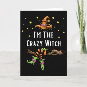 Im Crazy Hexenmeister Halloween Matching Group Cos Karte