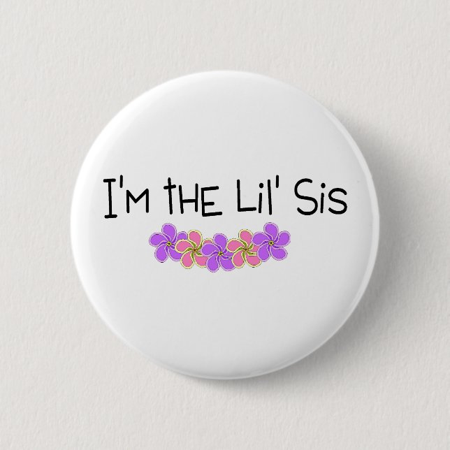 Im das Lil SIS-rosa Lila Button (Vorderseite)