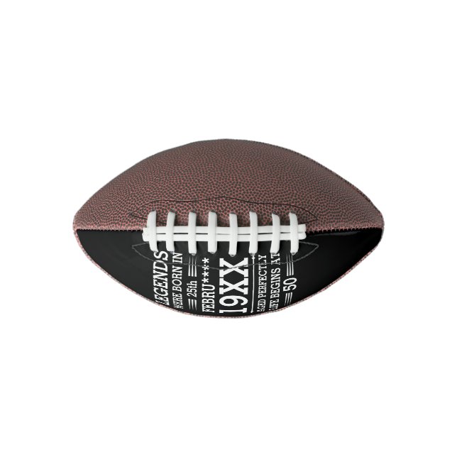 Im Datumsmonatsalter waren benutzerdefinierte Lege Football (Vorderseite)