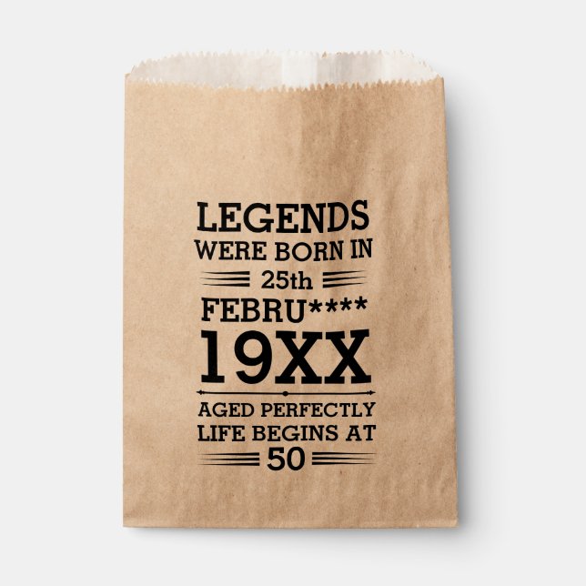 Im Datumsmonatsalter waren benutzerdefinierte Lege Geschenktütchen (Vorderseite)