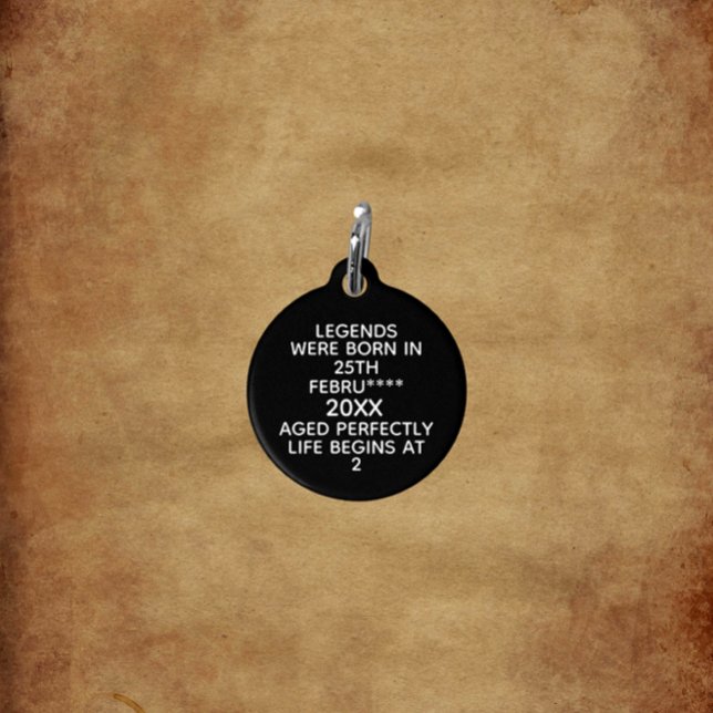 Im Datumsmonatsalter waren benutzerdefinierte Lege Haustiermarke (Von Creator hochgeladen)