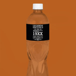 Im Datumsmonatsalter waren benutzerdefinierte Lege Wasserflaschenetikett