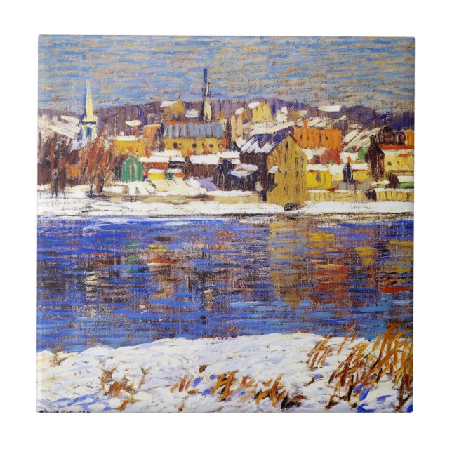 Im Delaware (von Robert Spencer) Fliese (Vorderseite)