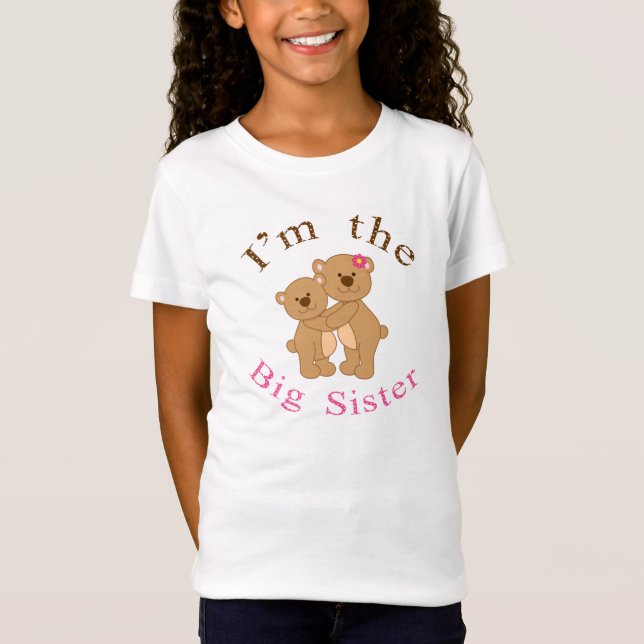 Im der große Schwester-Teddybär T-Shirt (Vorderseite)