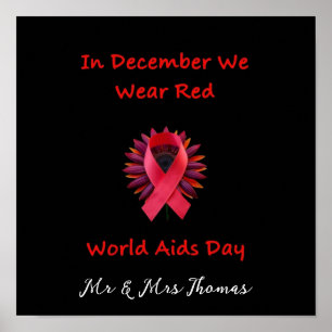 Im Dezember tragen wir Rot - Gemeinsam für den Wel Poster