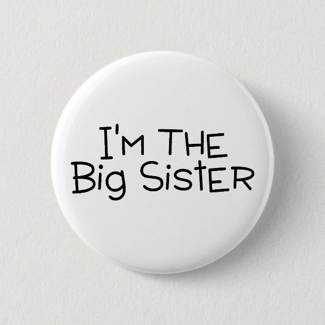 Im die große Schwester Button (Vorderseite)