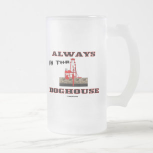 Im Doghouse Ölfeld-Bier-Glas, Öl, Anlagen Mattglas Bierglas
