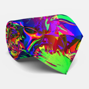 Im Dschungel, im Mächtigen Dschungel, modern abstr Krawatte