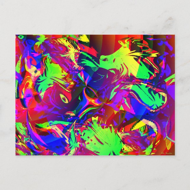 Im Dschungel, im mächtigen Dschungel Postkarte (Vorderseite)