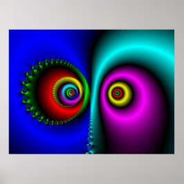 Im Dunkeln, die Augen des Mesmerisierten Poster