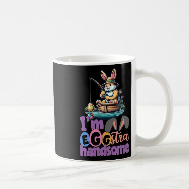 Im Eggstra Handsome Bunny Fischen B Fisch Ostern D Kaffeetasse (Rechts)