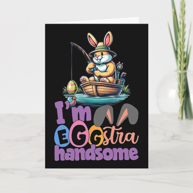 Im Eggstra Handsome Bunny Fischen B Fisch Ostern D Karte (Vorderseite)