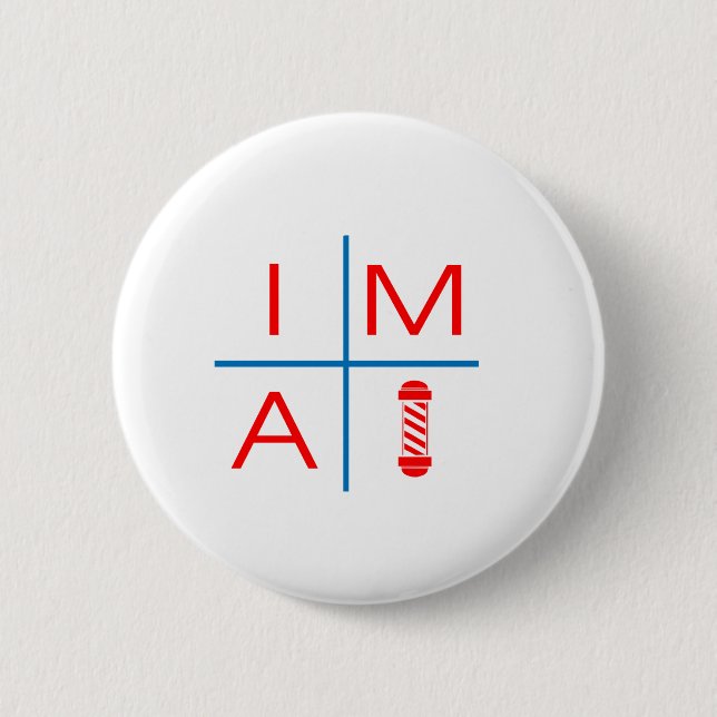 Im ein Friseur Button (Vorderseite)