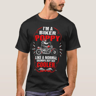 Im ein Radfahrer-Mohnblumen-T-Shirt T-Shirt