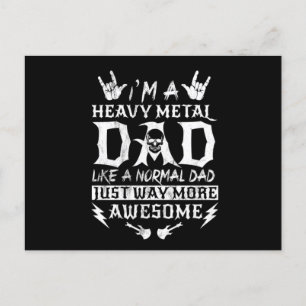 IM ein Vater aus Schwermetall wie ein normaler Vat Postkarte