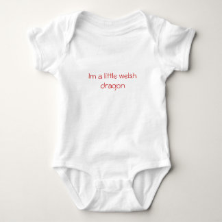 Im ein weniger Waliser-Drache Baby Strampler