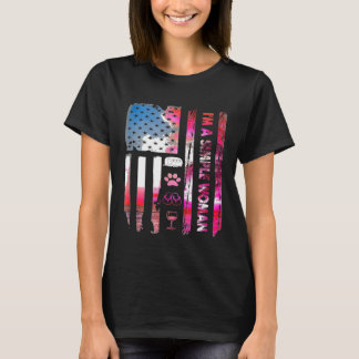Im einfachen Camping einer Frau Wein Flip Flops Do T-Shirt