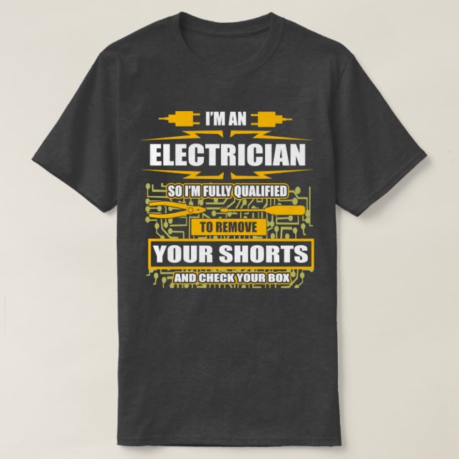 Im Electrician lizenzierte Electrical Engineer Wir T-Shirt (Design vorne)