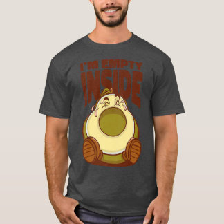 Im Empire Inside Sad Avocado Cartoon Gemüse T-Shirt