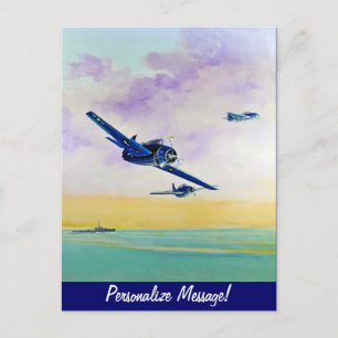 Im Endanflug Postkarte