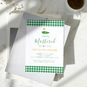 Im ersten Jahr in einem grünen Geburtstag beherrsc Einladung