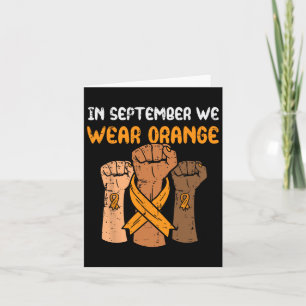 Im ersten September tragen wir das Bewusstsein für Karte