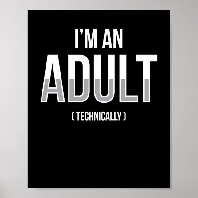 Im Erwachsener technisch 18. Geburtstag Poster (Vorne)