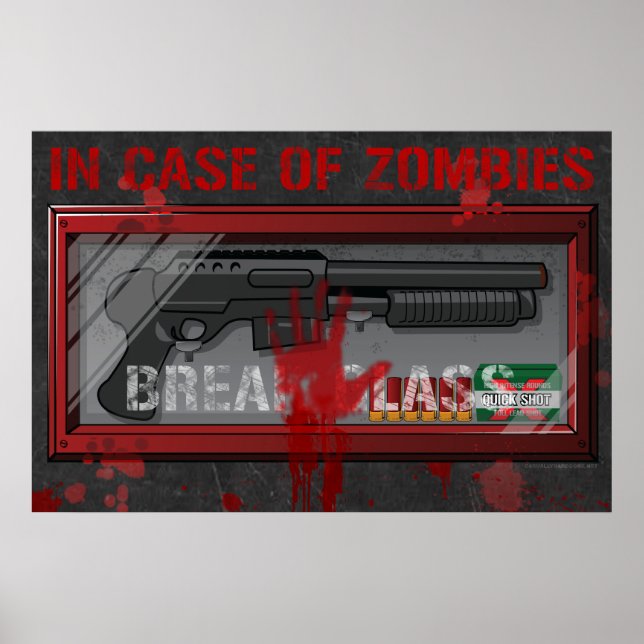 Im Fall von Zombies Gamer Poster - Apocolypse Guns (Vorne)