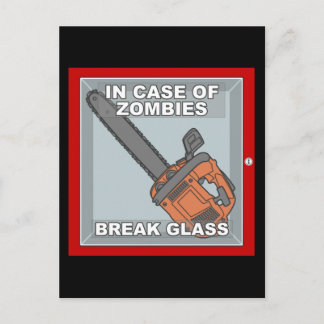 Im Fall von Zombies Postkarte