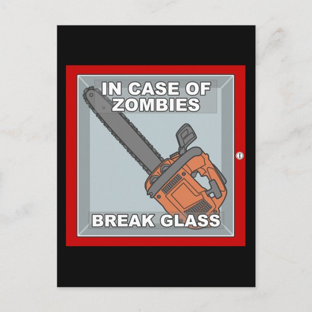 Im Fall von Zombies Postkarte (Vorderseite)