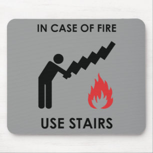 Im Falle der Feuer-Gebrauchs-Treppe Mousepad